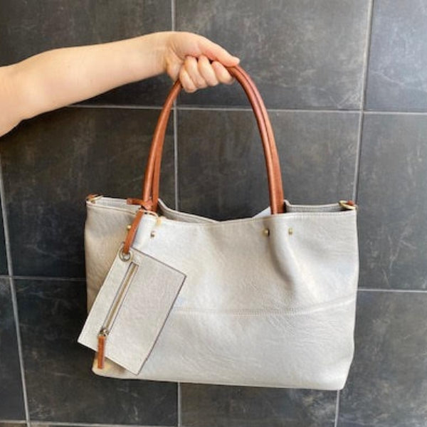 Light Grey Tote Bag | Bags + Wallets | boogie + birdie