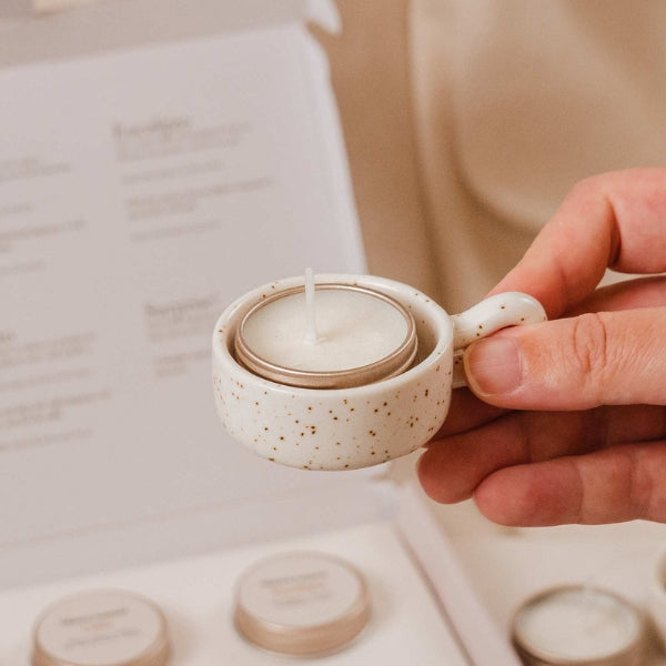 Ceramic Teacup Tealight Holder | Mimi & August | boogie + birdie