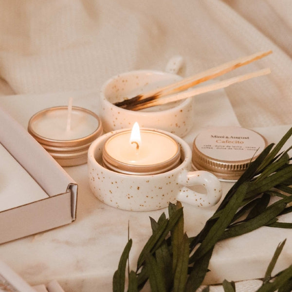 Ceramic Teacup Tealight Holder | Mimi & August | boogie + birdie