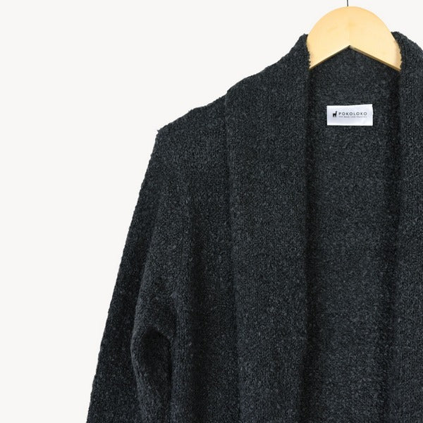 Charcoal Cozy Cardigan | Pokoloko | boogie + birdie