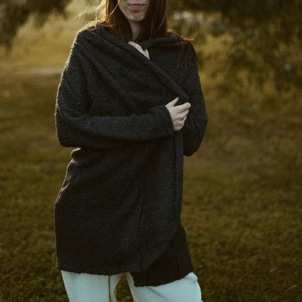 Charcoal Cozy Cardigan | Pokoloko | boogie + birdie