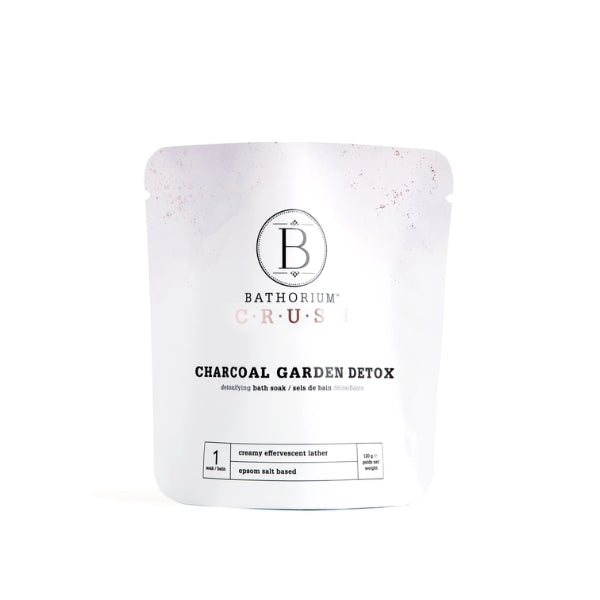 Charcoal Garden Detox Crush Bath Soak 120g | Bathorium | boogie + birdie