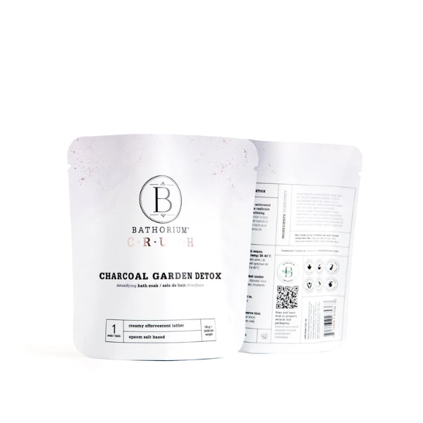 Charcoal Garden Detox Crush Bath Soak 120g | Bathorium | boogie + birdie