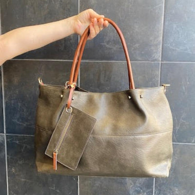 Charcoal 3-in-1 Tote Bag | Accessories | boogie + birdie