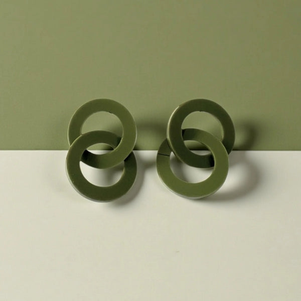 Chartreuse Loop Drop Earrings | Ketoora | boogie + birdie