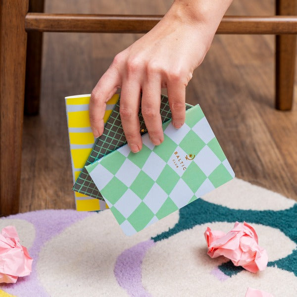 Checkers Pocket Notebook Set | Baltic Club | boogie + birdie