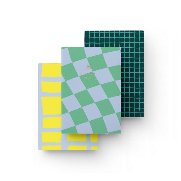 Checkers Pocket Notebook Set | Baltic Club | boogie + birdie