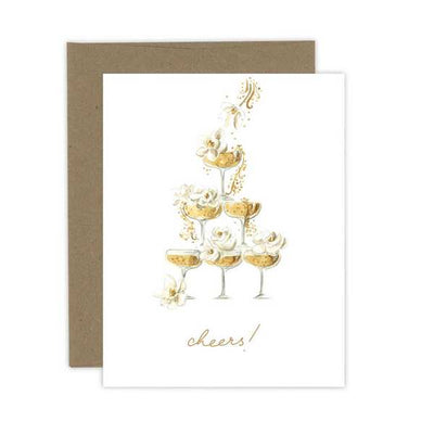 Champagne Glass Congratulations Card | Almeida Illustrations | boogie + birdie