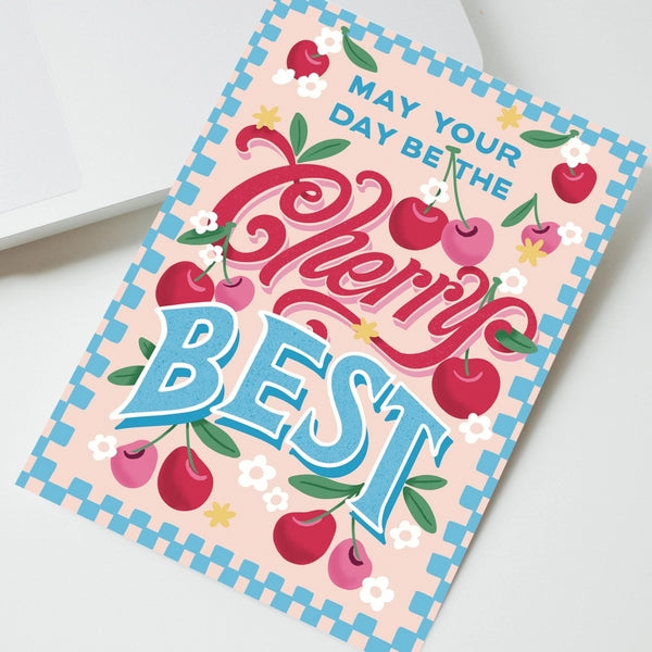 Cherry Best Art Card | To & Fro Gift Co. | boogie + birdie