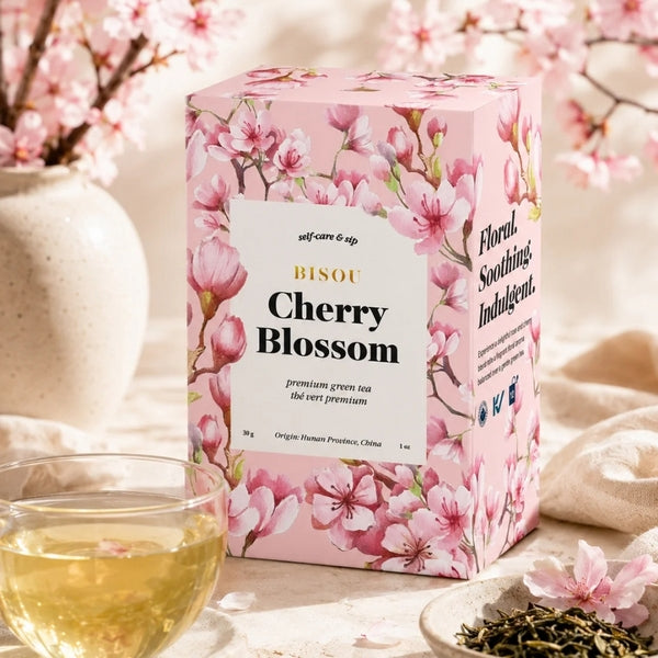 Cherry Blossom Green Tea Sachets | Bisou | boogie + birdie