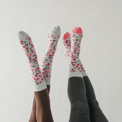 Cherry Pima Cotton Socks | Pack of 2 | Pokoloko | boogie + birdie
