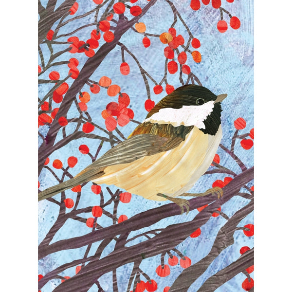 Chickadee Berries Christmas Card | Allport | boogie + birdie 