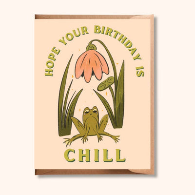 Chill Frog Birthday Card | Brush + Bird Paper Co. | boogie + birdie