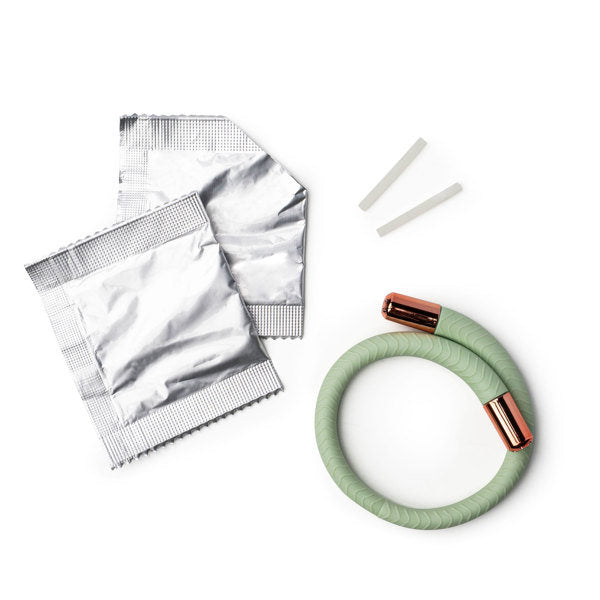 Green Citronella Mosquito Repellant Bracelet | Bunk House | boogie + birdie