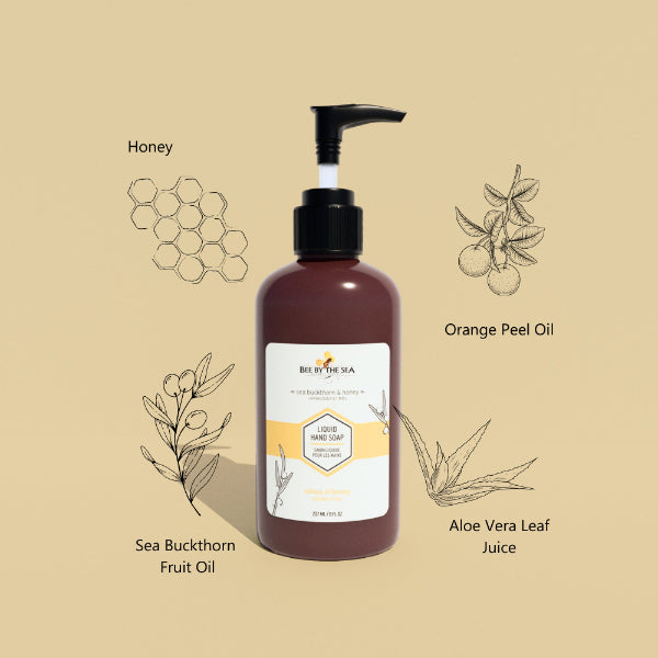 Citrus & Honey Liquid Hand Soap | Bee by the Sea | boogie + birdie