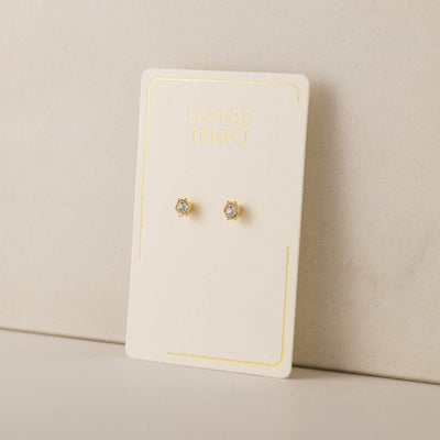 Clear Astrid Studs | Jewellery | boogie + birdie
