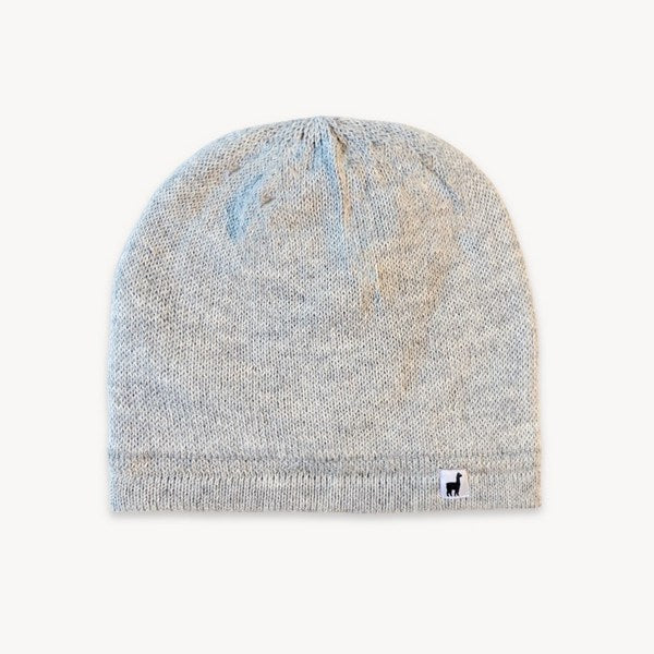 Clear Grey Fleece Lined Alpaca Hat | Pokoloko | boogie + birdie