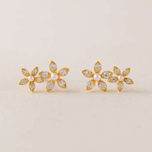 Clear Lily Stud Earrings | Lover's Tempo | boogie + birdie