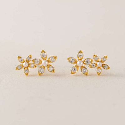 Clear Lily Stud Earrings | Lover's Tempo | boogie + birdie