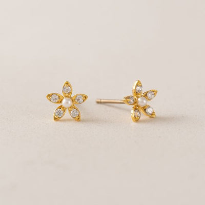Clear Lily Stud Earrings | Lover's Tempo | boogie + birdie
