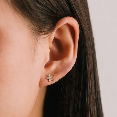 Clear Lily Stud Earrings | Lover's Tempo | boogie + birdie
