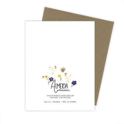 Cluckin' Cottage Birthday Card  | Almeida Illustrations | boogie + birdie