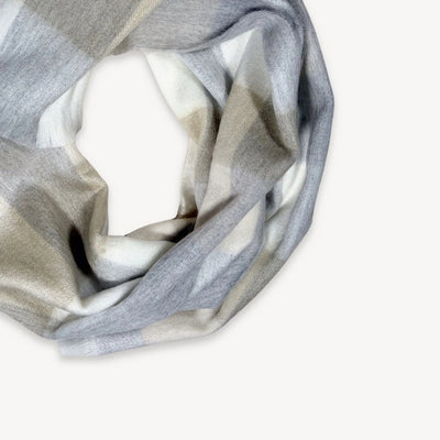 Coastal Check Seamless Scarf |  Pokoloko | boogie + birdie