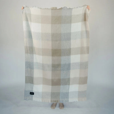 Coastal Check Alpaca Throw | Home | boogie + birdie