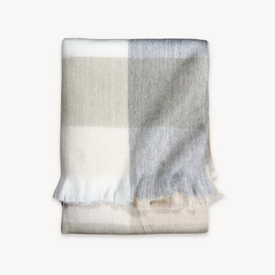 Coastal Check Alpaca Throw | Home | boogie + birdie