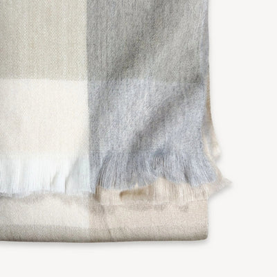 Coastal Check Alpaca Throw | Home | boogie + birdie