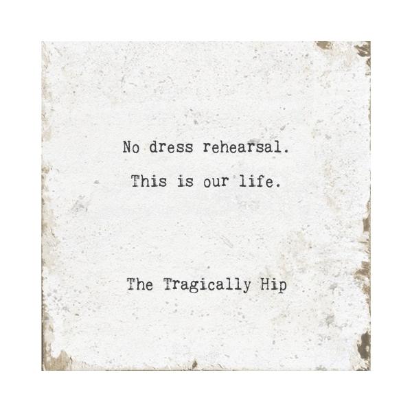 No Dress Rehearsal Marble Coaster | Cedar Mountain | boogie + birdie