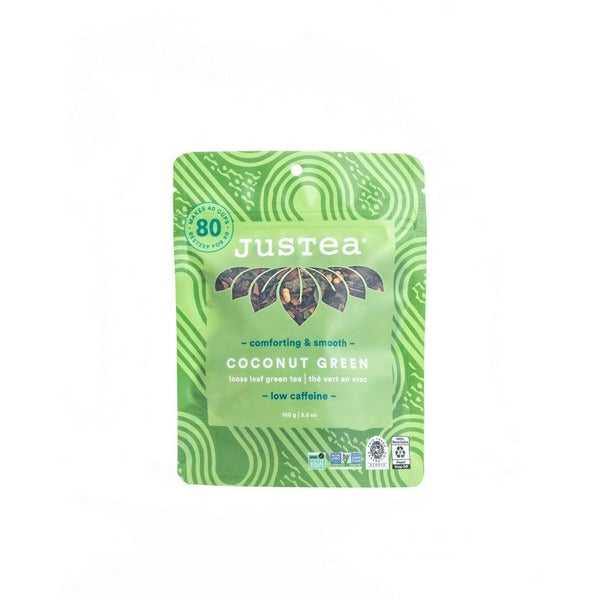 Coconut Green Loose Leaf Tea Pouch  | Justea | boogie + birdie