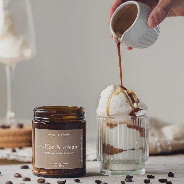 Coffee & Cream Candle | Forest & Brooks | boogie + birdie