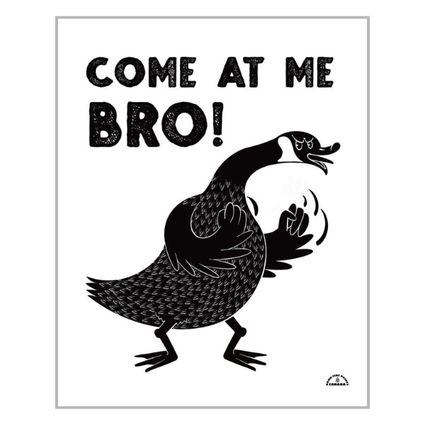 Come At Me Bro! 11" x 14" Print | Damn Fine Prints | boogie + birdie