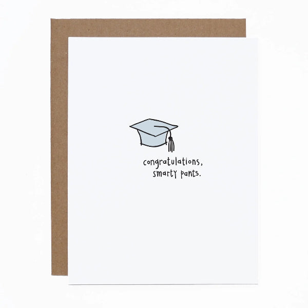 Congrats Smarty Pants Graduation Card | carolyndraws | boogie + birdie