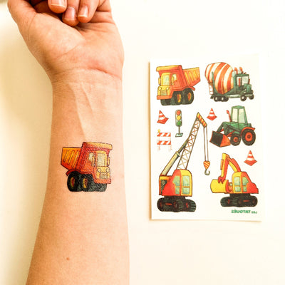 Construction Temporary Tattoo | Les Tatoués | boogie + birdie