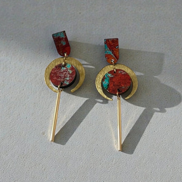 Copper Cairo Drop Earrings | Ketoora | boogie + birdie