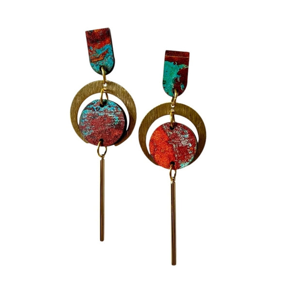 Copper Cairo Drop Earrings | Ketoora | boogie + birdie