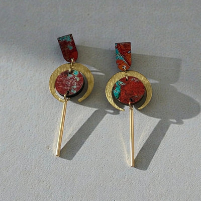 Copper Cairo Drop Earrings | Ketoora | boogie + birdie