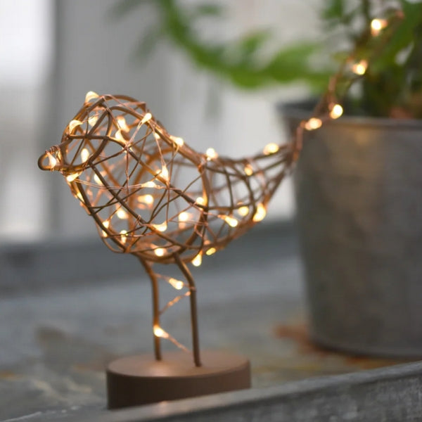 Copper Robin Table Ornament Lamp | Home Decor | boogie + birdie
