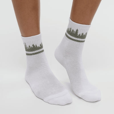 Agave Green + White Juniper Cortes Socks (TAU4294-6257) | tentree | boogie + birdie