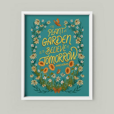 Wildflower Garden Quote Art Print | Carabara Designs | boogie + birdie