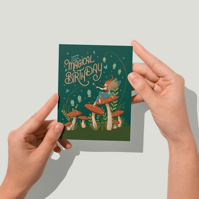 Magical Fairy & Fungi Birthday Card | Carabara Designs | boogie + birdie