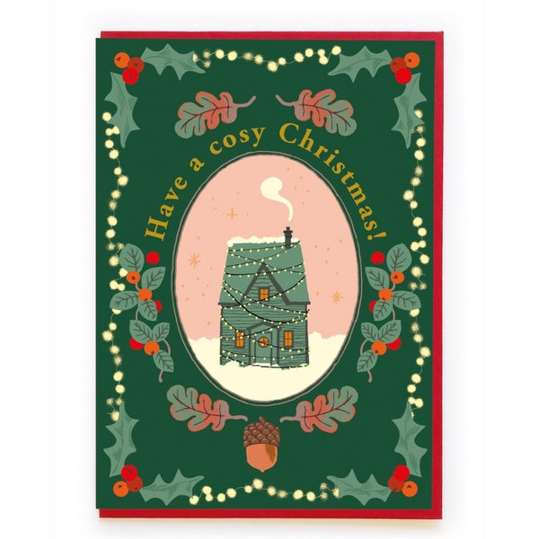 Cozy Christmas House Christmas Card | Noi | boogie + birdie

