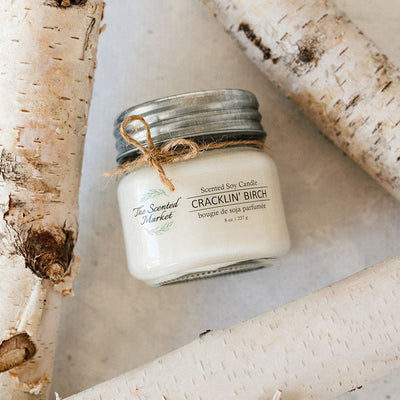 Cracklin' Birch Soy Candle 8oz | The Scented Market | boogie + birdie