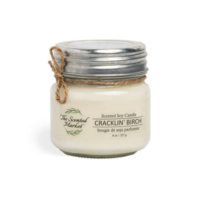Cracklin' Birch Soy Candle 8oz | The Scented Market | boogie + birdie