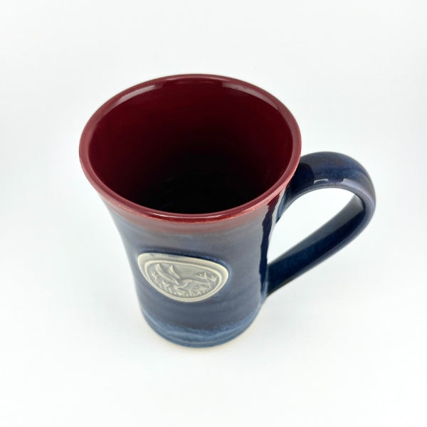 Cranberry Hummingbird Medallion Mug | Pavlo Pottery | boogie + birdie