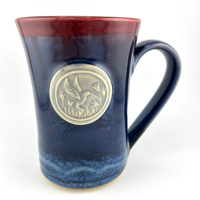 Cranberry Hummingbird Medallion Mug | Pavlo Pottery | boogie + birdie