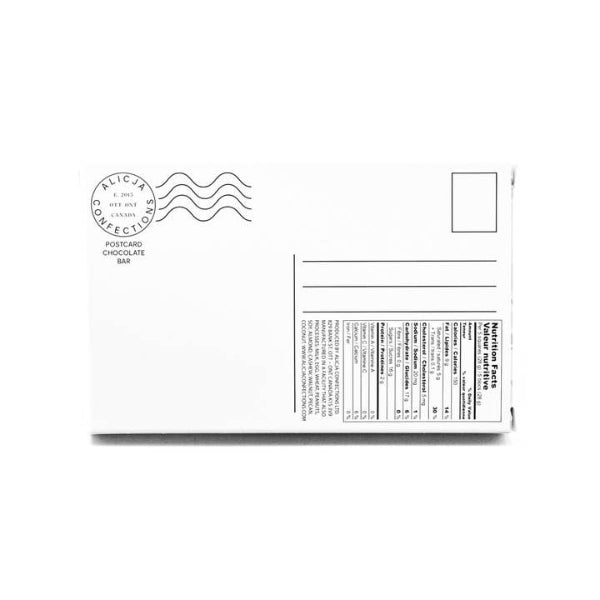 Creme Brulee White Chocolate Postcard Bar | Alicja Confections | boogie + birdie