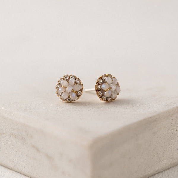 Creme Poppy Studs | Lover's Tempo | boogie + birdie